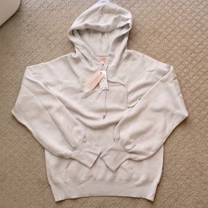 Silver/Cream Philosophy Sweater Hoodie